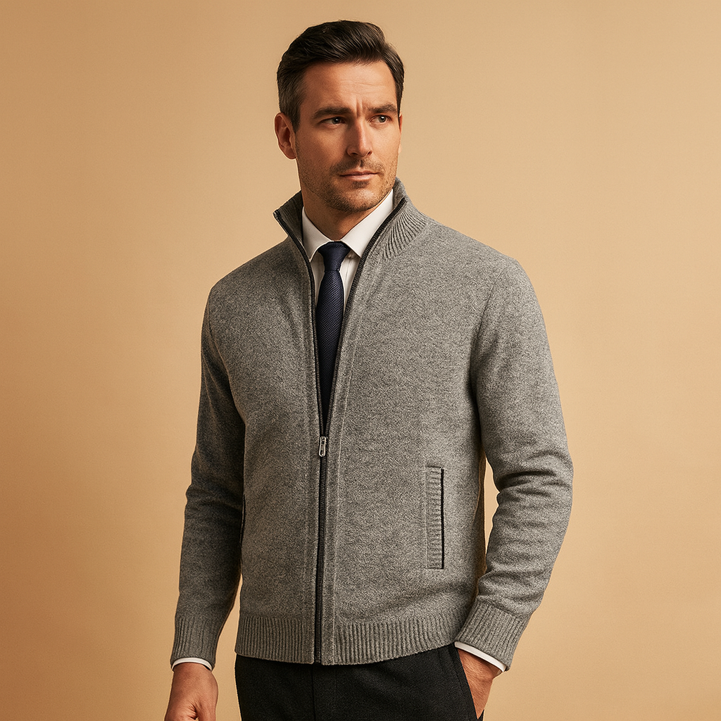 Cardigan con cerniera da uomo per tutti i giorni | Comfort e stile