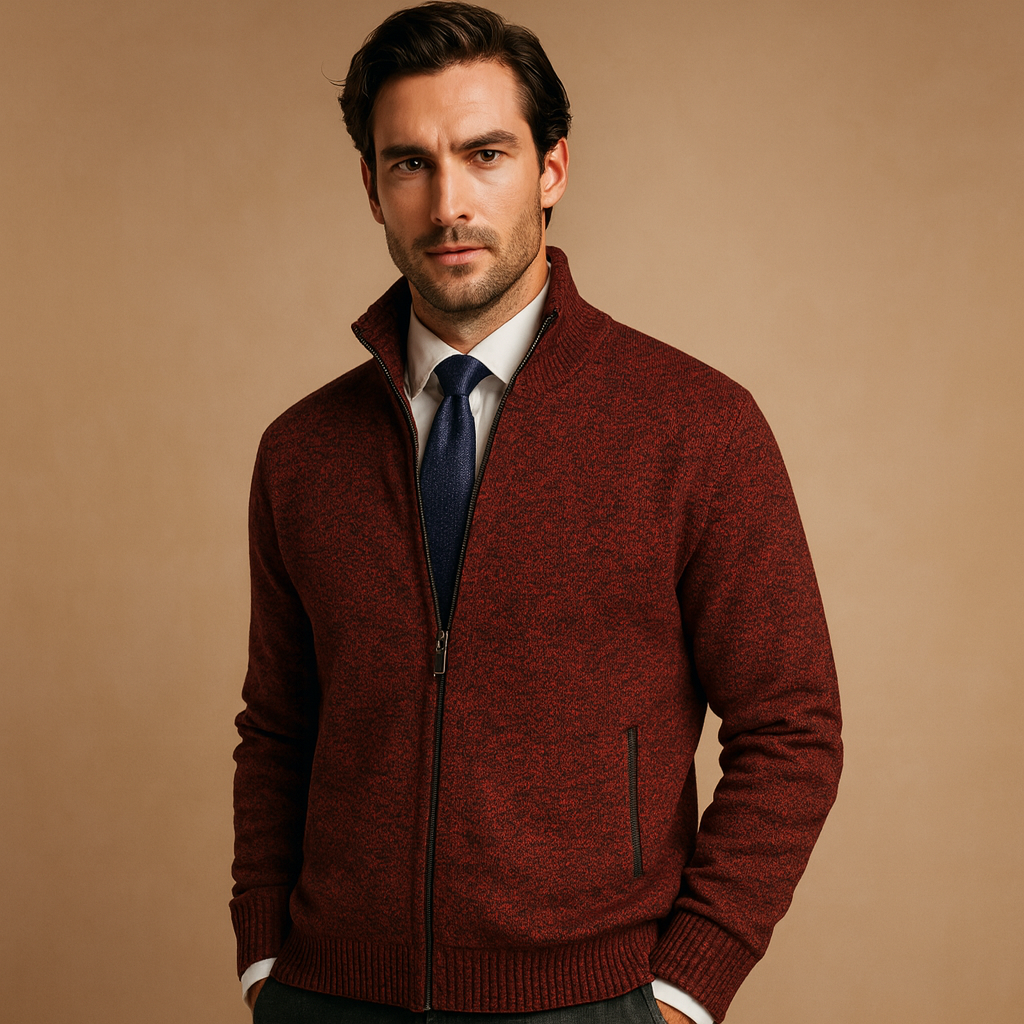 Cardigan con cerniera da uomo per tutti i giorni | Comfort e stile