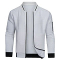 Cardigan a griglia con zip intera da uomo | Stile e comfort senza sforzo