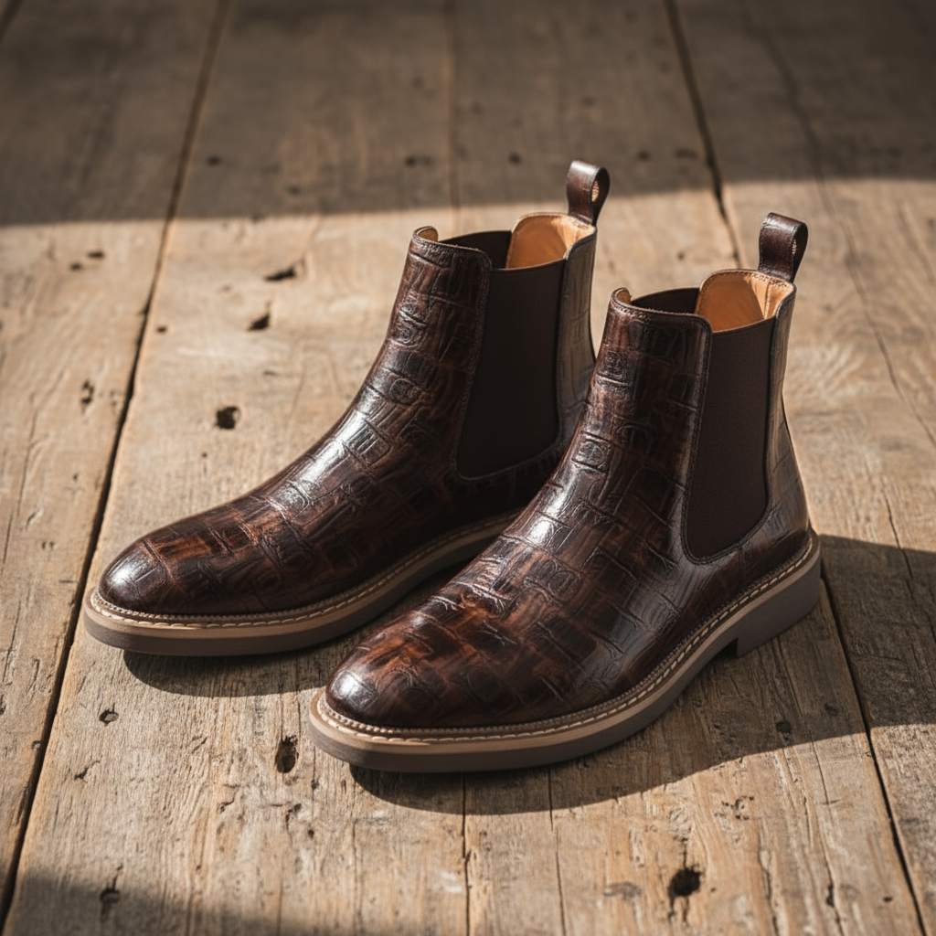 Stivaletti Chelsea in pelle Grayson da uomo