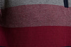 Maglione lavorato a maglia con mezza zip da uomo con strisce vivaci
