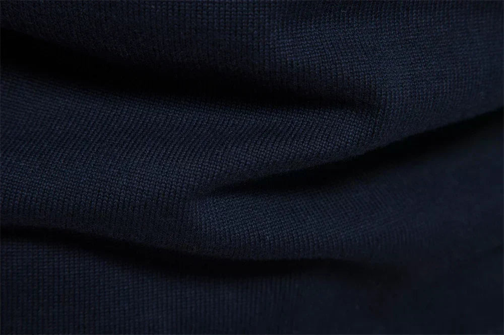 Maglione lavorato a maglia con mezza zip da uomo con strisce vivaci