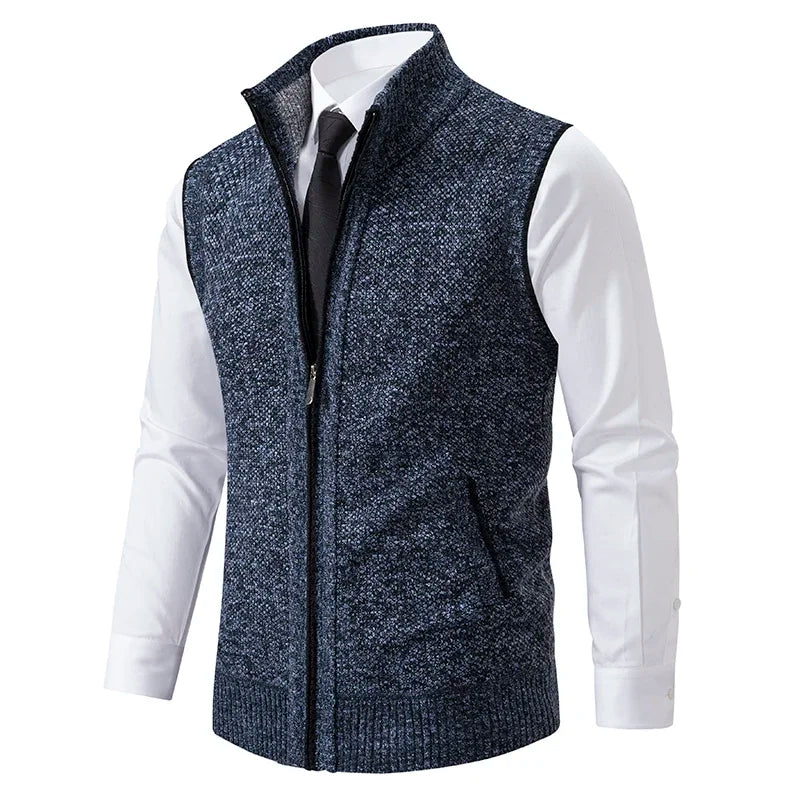 Gilet leggero in misto lana da uomo