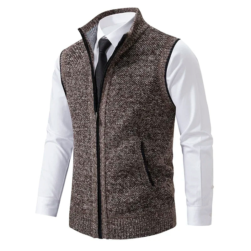 Gilet leggero in misto lana da uomo