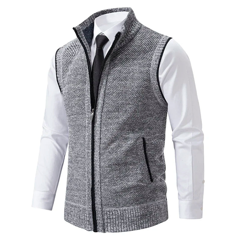 Gilet leggero in misto lana da uomo per un comfort a strati