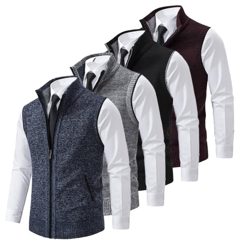 Gilet leggero in misto lana da uomo per un comfort a strati