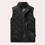 Gilet smanicato da uomo in lana leggera