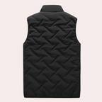 Gilet smanicato da uomo in lana leggera