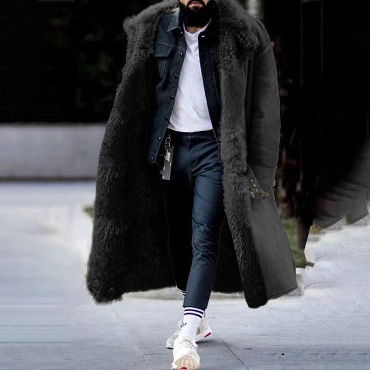 Cappotto invernale lungo di lusso da uomo | Resta caldo ed elegante per tutta la stagione