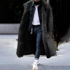 Cappotto invernale lungo di lusso da uomo | Resta caldo ed elegante per tutta la stagione