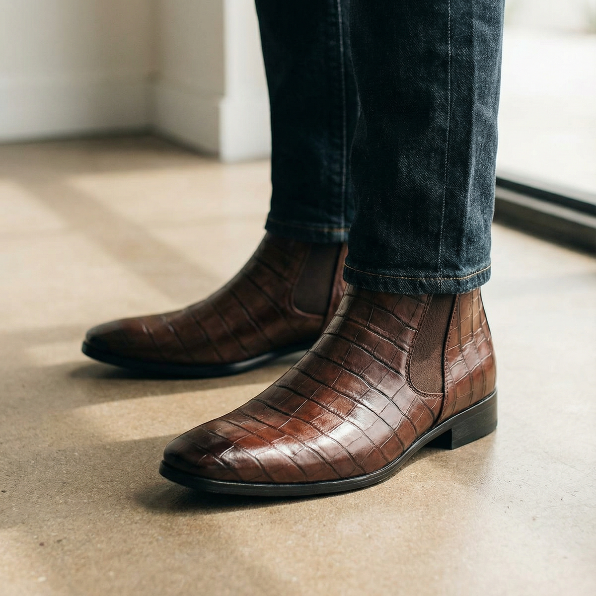Stivaletti Chelsea in pelle Marlow da uomo: stile slip-on e comfort
