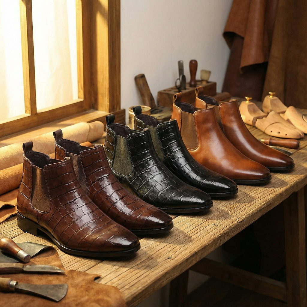 Stivaletti Chelsea in pelle Marlow da uomo: stile slip-on e comfort