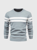 Maglione girocollo a righe da uomo: moderno e confortevole