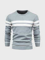 Maglione girocollo a righe da uomo: moderno e confortevole