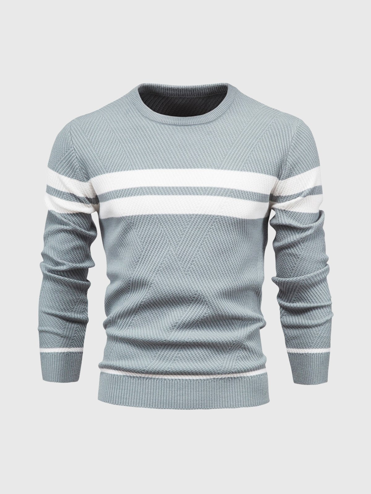 Maglione girocollo a righe da uomo: moderno e confortevole