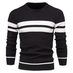 Maglione girocollo a righe da uomo: moderno e confortevole