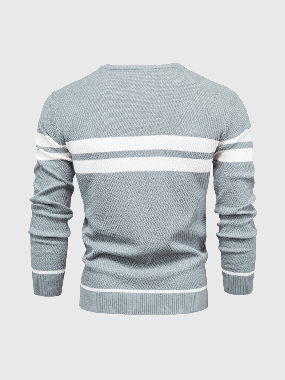 Maglione girocollo a righe da uomo: moderno e confortevole