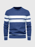 Maglione girocollo a righe da uomo: moderno e confortevole