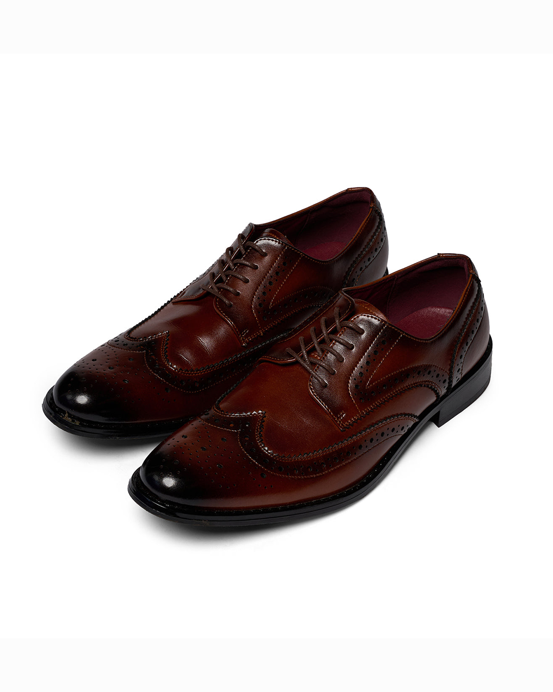 Scarpe eleganti Oxford brogue in pelle premium da uomo
