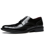 Scarpe eleganti Oxford brogue in pelle premium da uomo