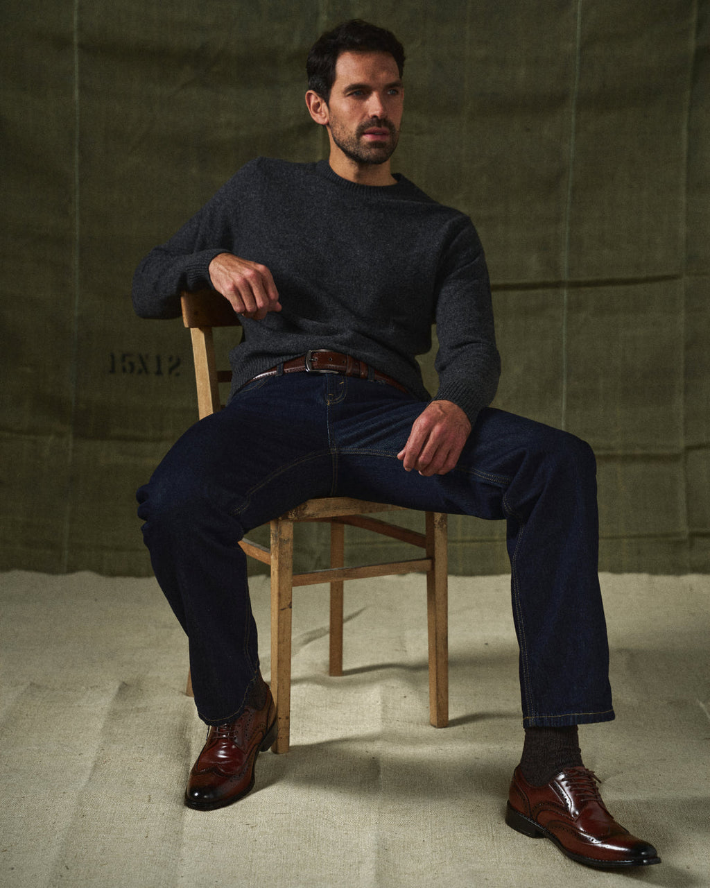 Scarpe eleganti Oxford brogue in pelle premium da uomo