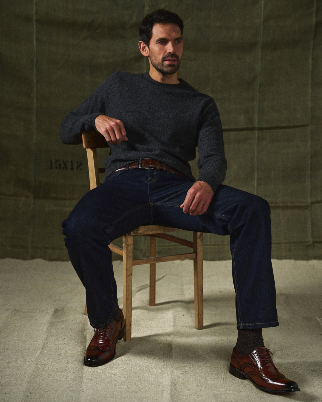 Scarpe eleganti Oxford brogue in pelle premium da uomo