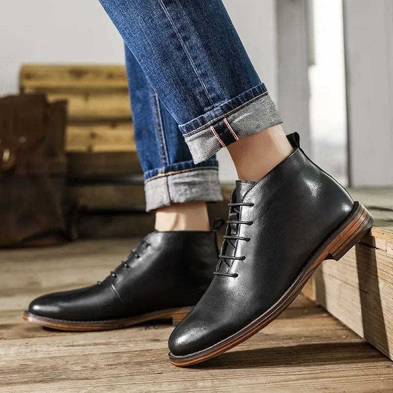 Stivali eleganti comfort in pelle premium da uomo