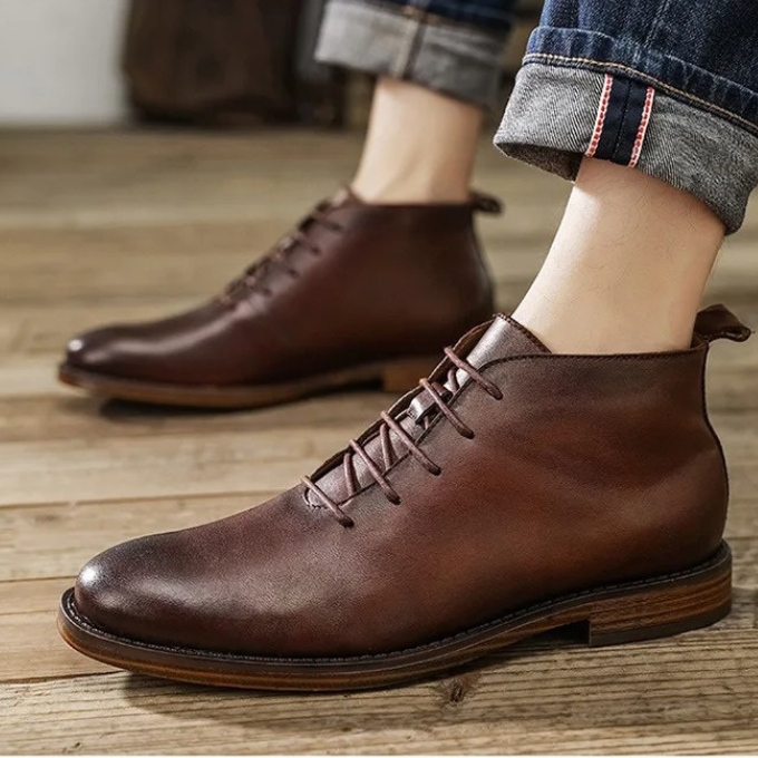 Stivali eleganti comfort in pelle premium da uomo