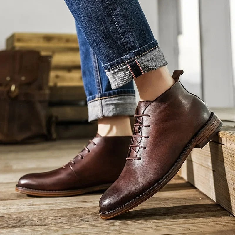 Stivali eleganti comfort in pelle premium da uomo
