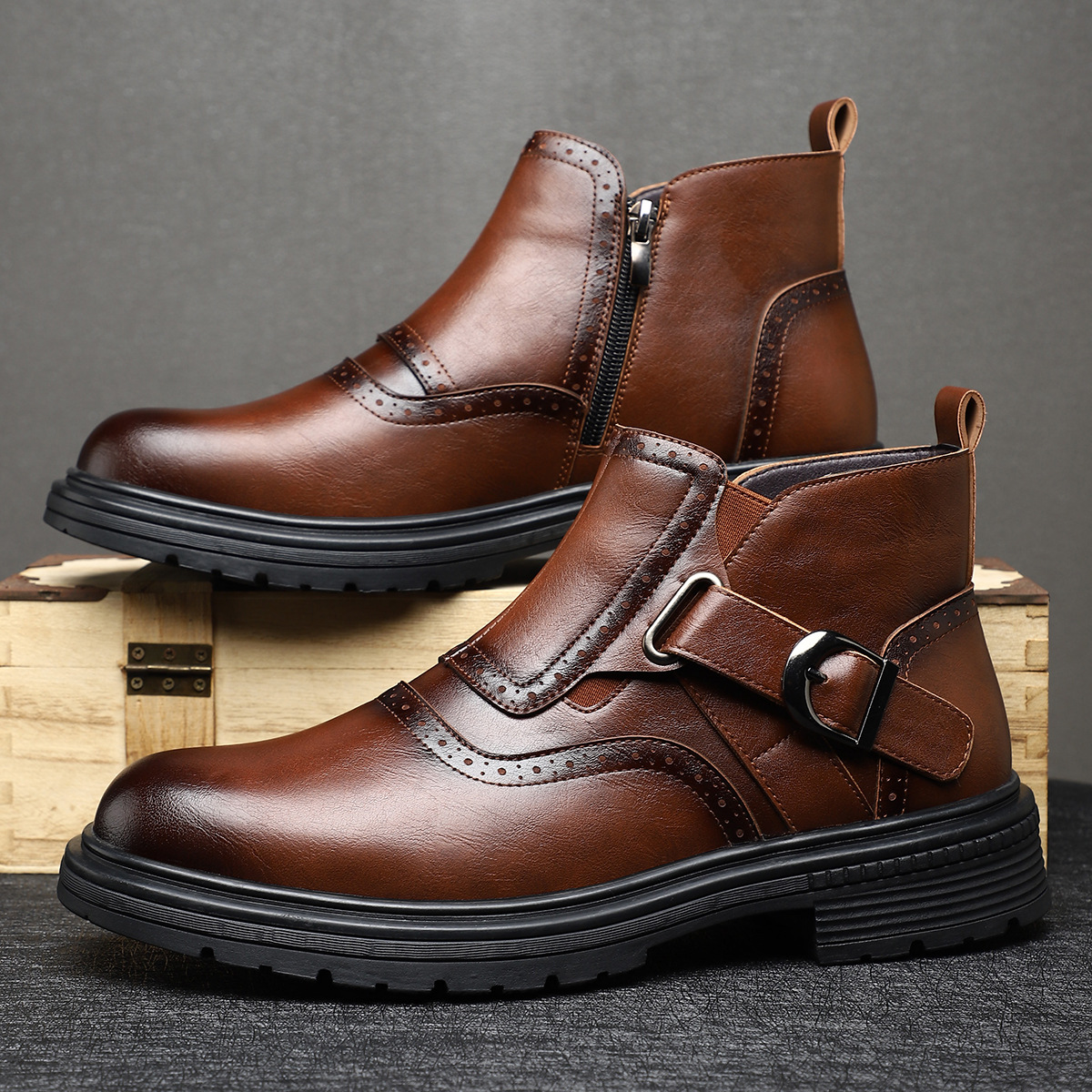 Stivaletti Preston Brogue da uomo | Stile raffinato, comfort per tutto il giorno