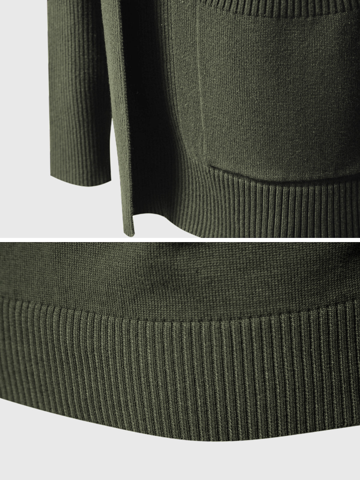 Cardigan tascabile Ravenna da uomo: strati semplici e stile raffinato