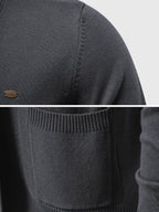 Cardigan tascabile Ravenna da uomo: strati semplici e stile raffinato