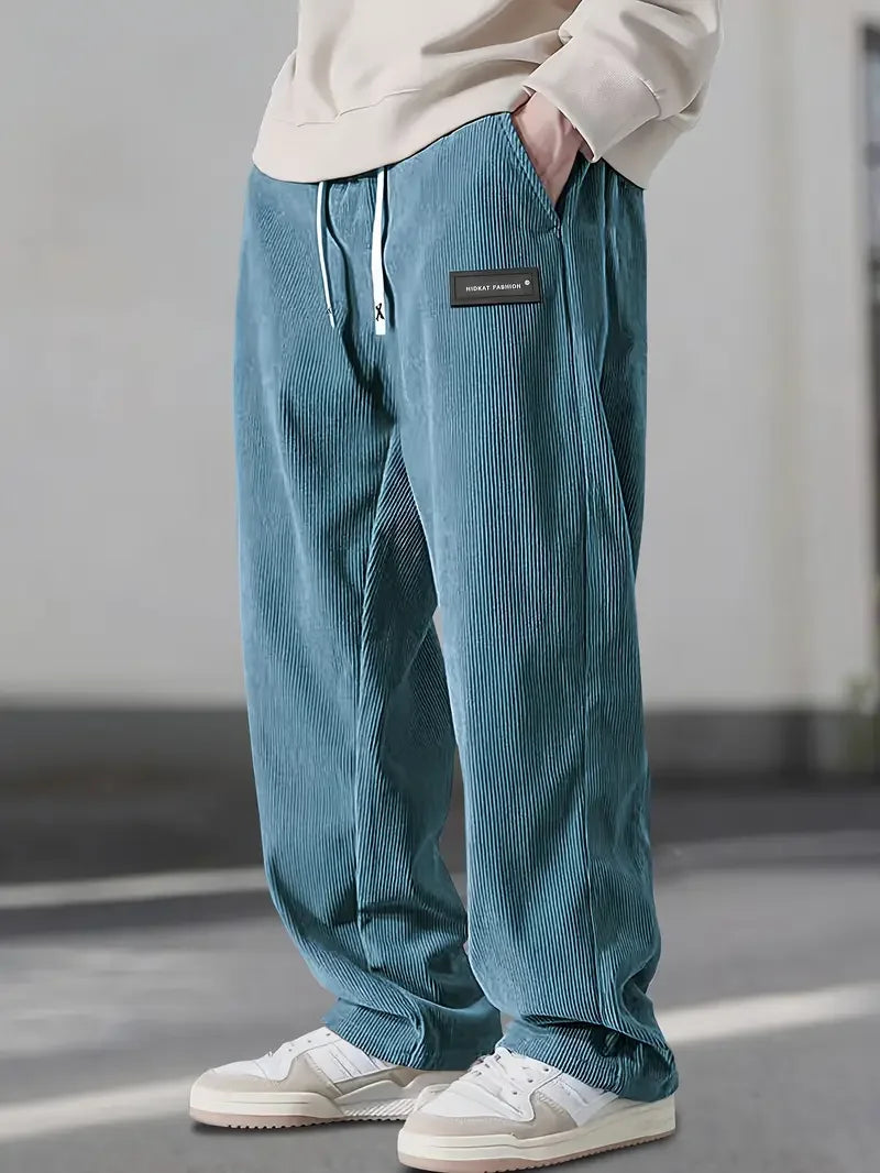 Pantaloni cargo da uomo in velluto a coste - Vestibilità comoda con tasche