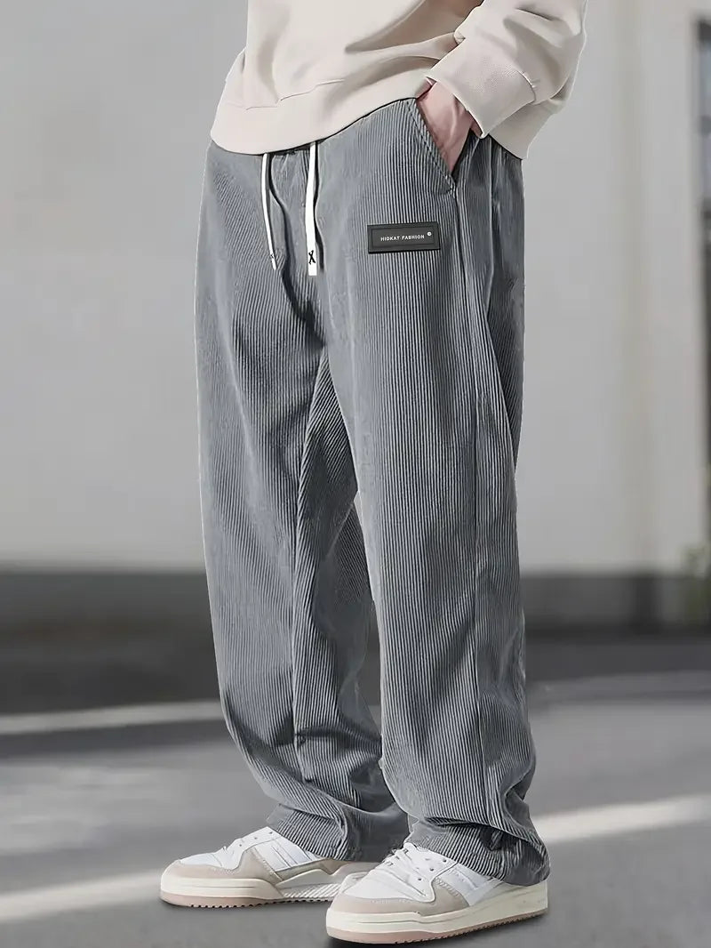 Pantaloni cargo da uomo in velluto a coste - Vestibilità comoda con tasche