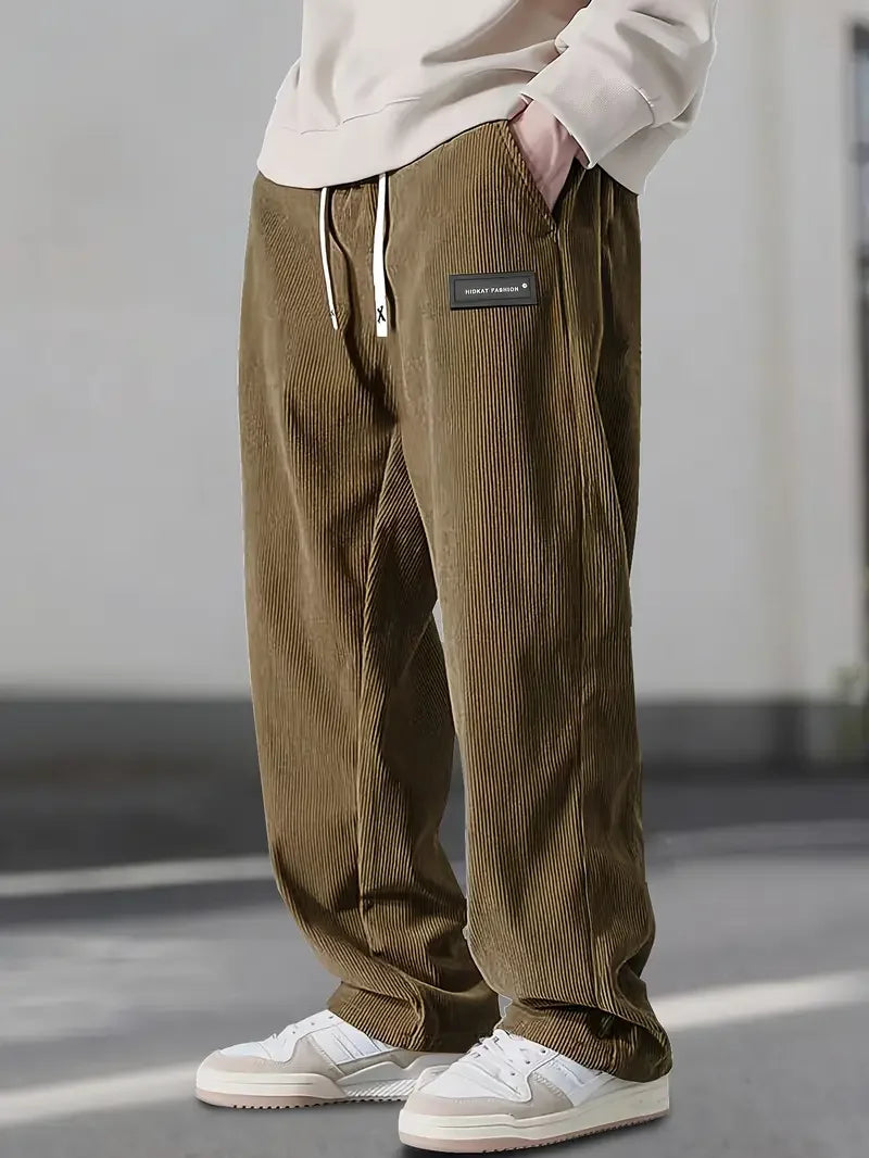 Pantaloni cargo da uomo in velluto a coste - Vestibilità comoda con tasche