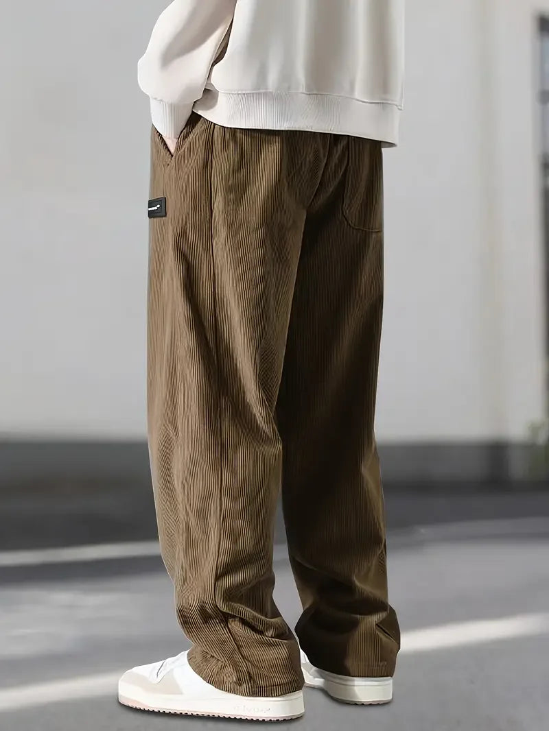 Pantaloni cargo da uomo in velluto a coste - Vestibilità comoda con tasche