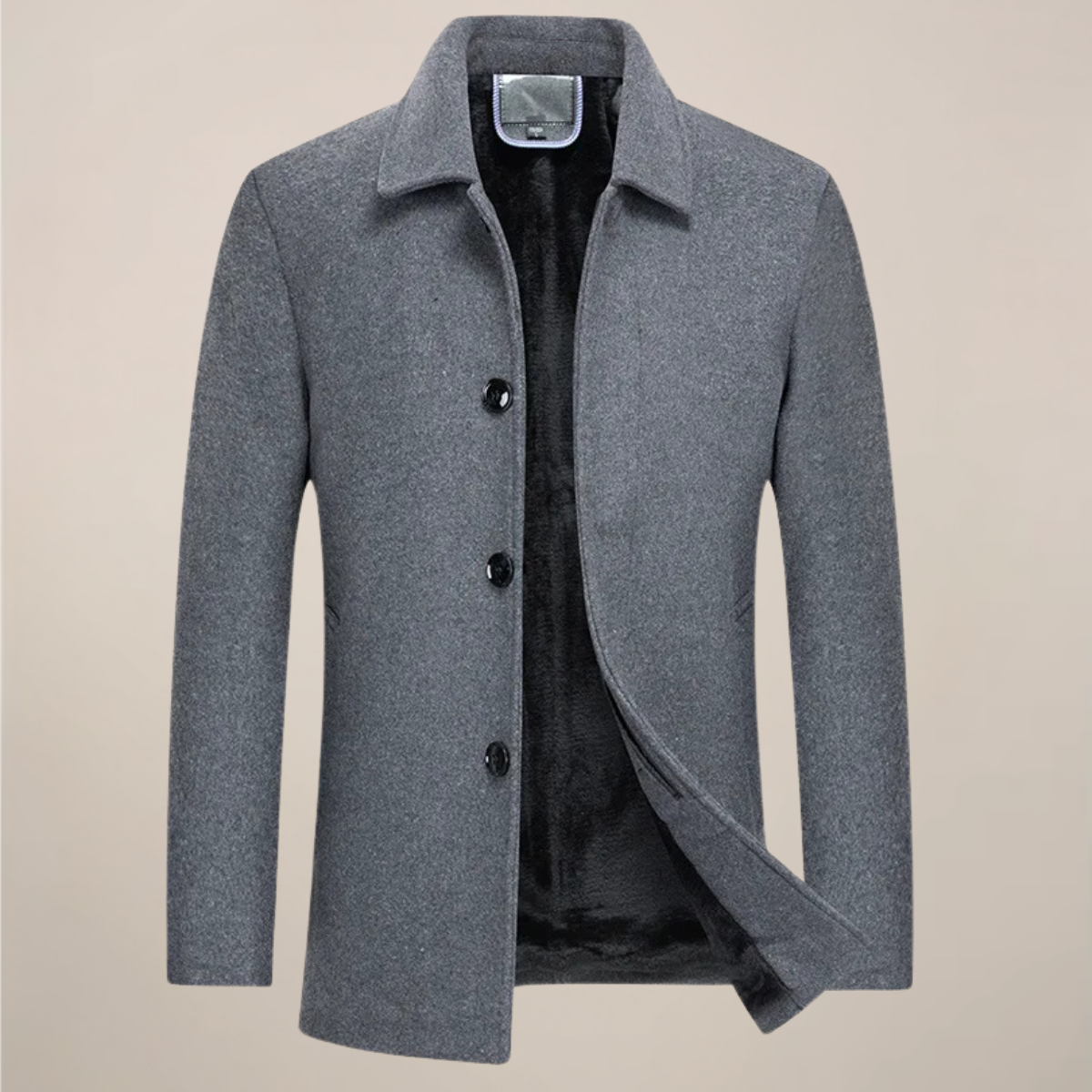 Giacca abbottonata smart casual da uomo per l'autunno e l'inverno