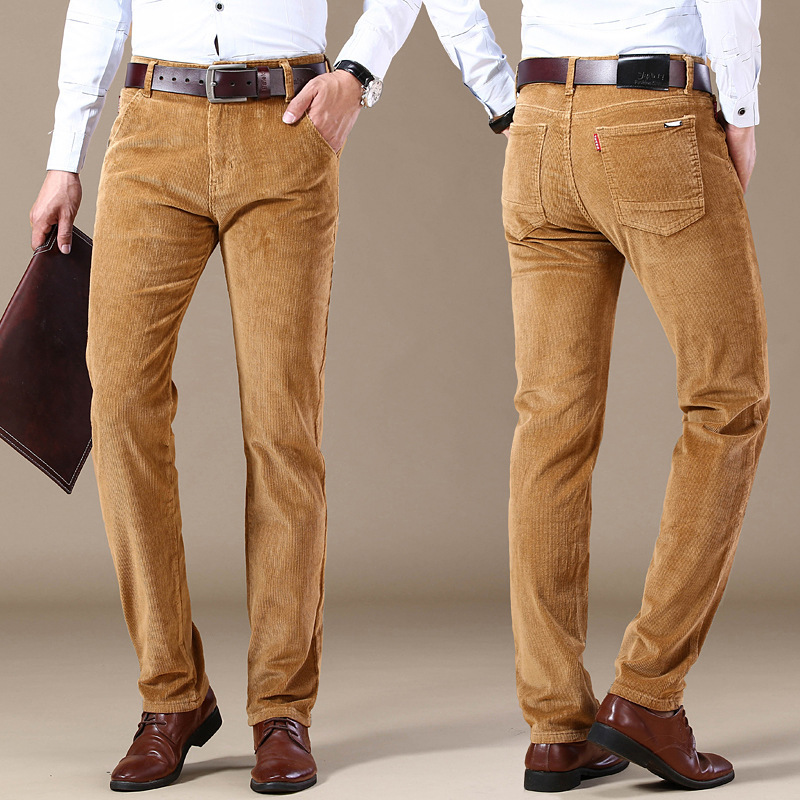 Pantaloni da uomo in velluto a coste elasticizzati per un comfort che dura tutto il giorno