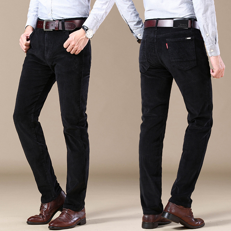 Pantaloni da uomo in velluto a coste elasticizzati per un comfort che dura tutto il giorno
