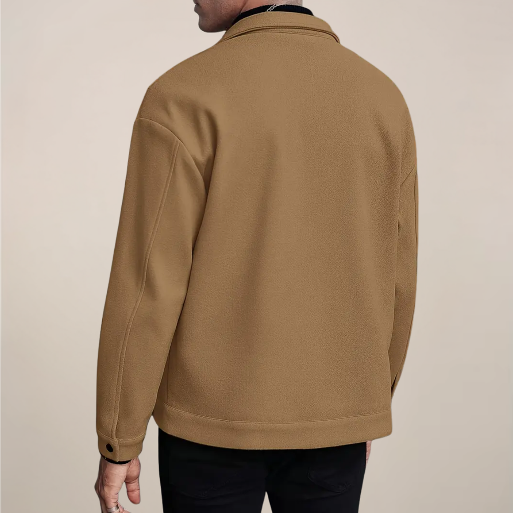 Giacca abbottonata alla moda da uomo per l'autunno e l'inverno