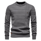 Maglione casual elegante da uomo con dettagli della linea raffinata