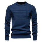 Maglione casual elegante da uomo con dettagli della linea raffinata