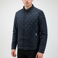 Giacca autunnale elegante da uomo con motivo a rombi
