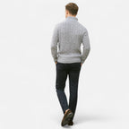 Elegante maglione cardigan aperto sul davanti da uomo per stratificazioni senza sforzo