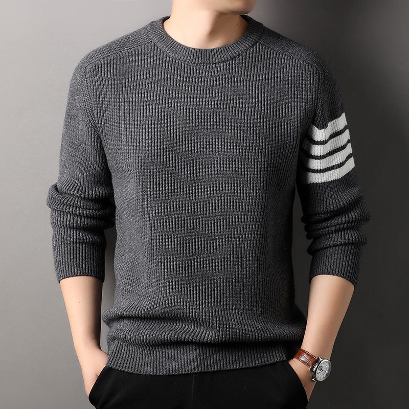 Maglione a righe elegante da uomo | Perfetto per il comfort a strati