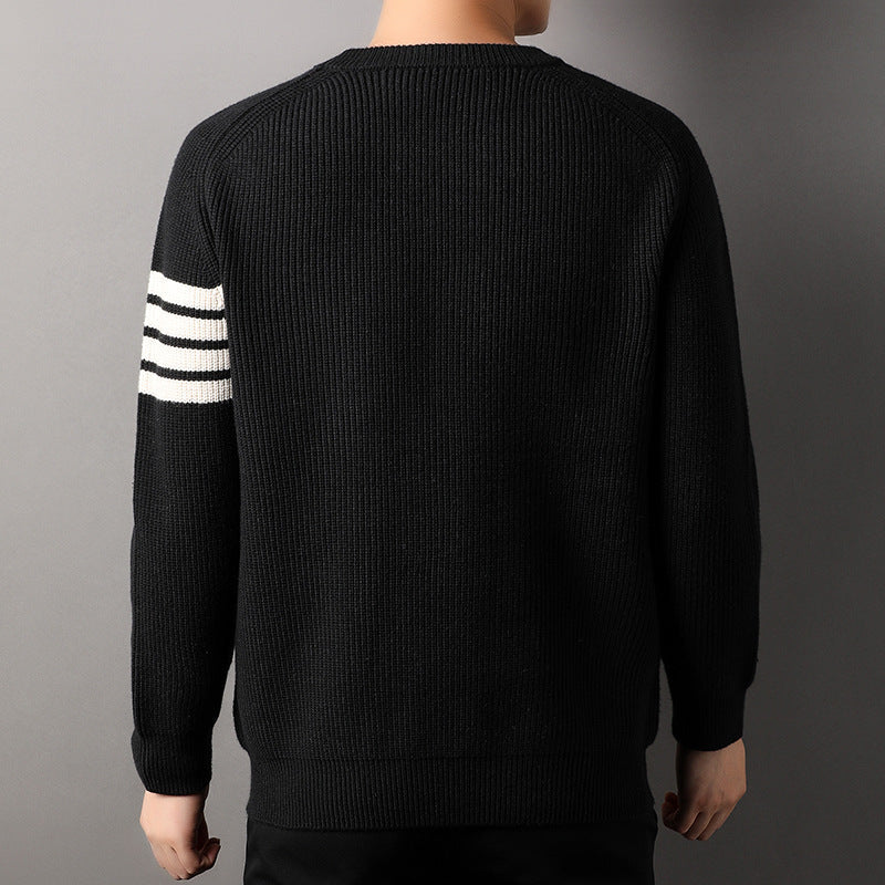 Maglione a righe elegante da uomo | Perfetto per il comfort a strati