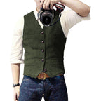 Gilet elegante da uomo in misto lana