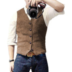 Gilet elegante da uomo in misto lana