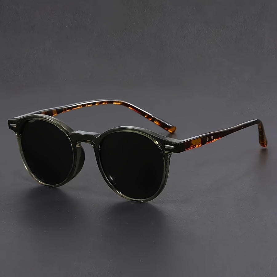 Men's Sunglasses RetroView – Occhiali da sole uomo tondi tartarugati con montatura leggera
