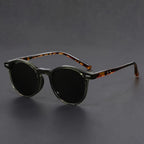 Men's Sunglasses RetroView – Occhiali da sole uomo tondi tartarugati con montatura leggera